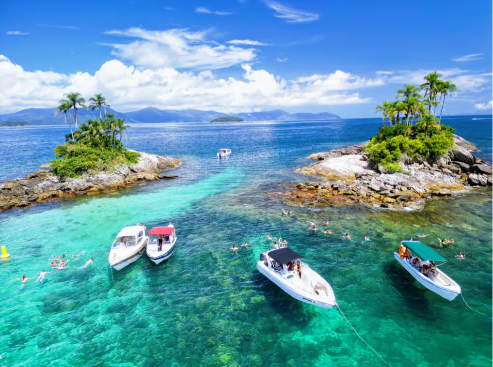 Skyline do Rio de Janeiro com o Cristo Redentor